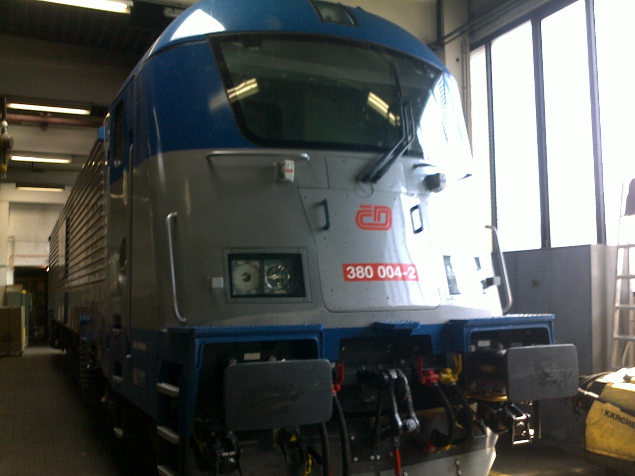 Zabavená lokomotiva 10E (380 004-2) ve Vídni. (Foto: TZ ŠKODA)